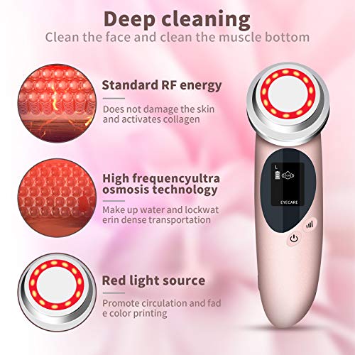 Facial Massager，Beauty Instrument 4 in 1 High Frequency Face Mac...