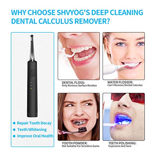 Electric Dental Calculus Remover with LED, High-Frequency Vibrati...
