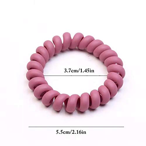 10 Piece Spiral Hair Ties For Thick Hair, Coil elastics Hair Ties...