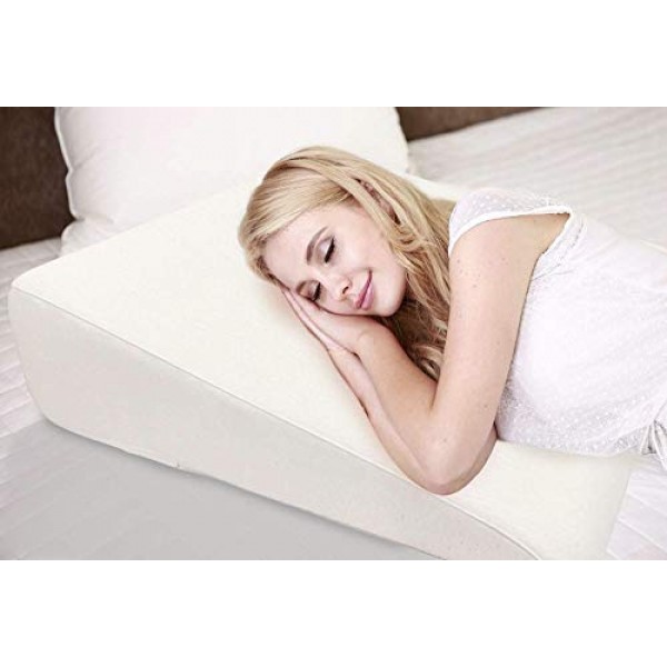 7.5 Wedge Pillow For Acid Reflux - Dr. Recommended Height, Luxur...