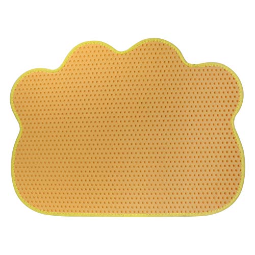 SILVERIE Cat Litter Mat, Litter Box Mat, Honeycomb Double Layer D...