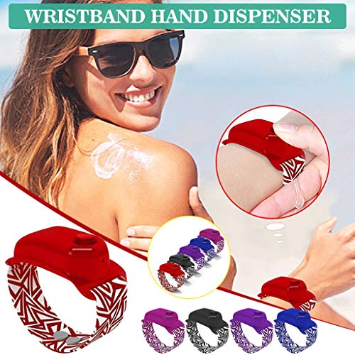 1/5PC Hand Sanitizer Bracelet Dispenser Travel Adult Kid Handwash...
