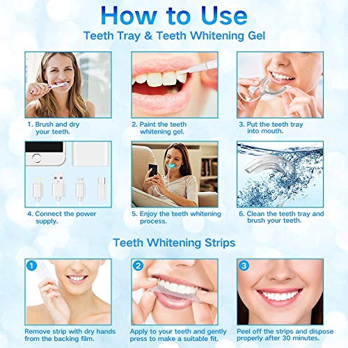 SIMBR Upgrade Teeth Whitening Kit, 16X LED Professional Light wit...