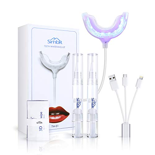 SIMBR Upgrade Teeth Whitening Kit, 16X LED Professional Light wit...