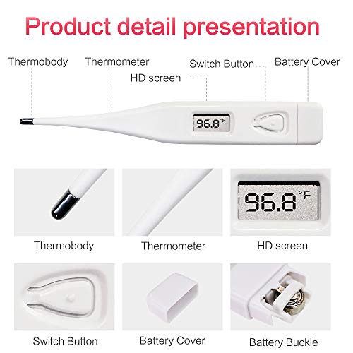 Sinocare Digital Oral Thermometer for Adults, Highly Accurate Med...