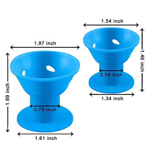 SIQUK 70 Pcs Hair Rollers Silicone Blue Hair Curlers Set Includin...