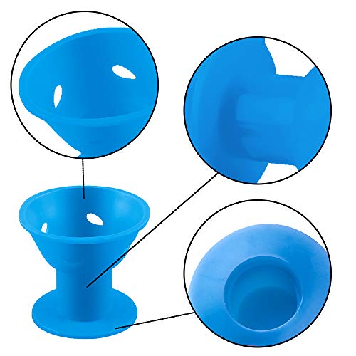 SIQUK 70 Pcs Hair Rollers Silicone Blue Hair Curlers Set Includin...
