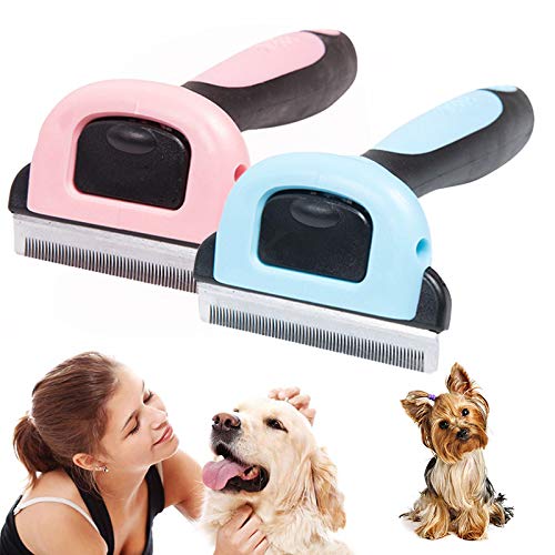 SIWEI Dog Cat Shedding Trimming Hair Removal Comb,Effectively Rem...