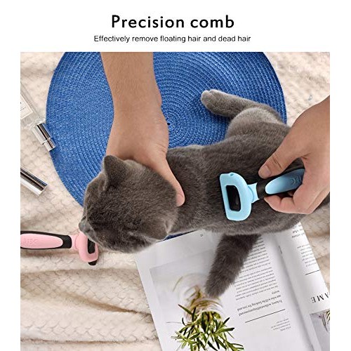 SIWEI Dog Cat Shedding Trimming Hair Removal Comb,Effectively Rem...