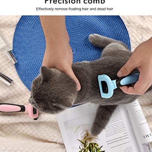 SIWEI Dog Cat Shedding Trimming Hair Removal Comb,Effectively Rem...
