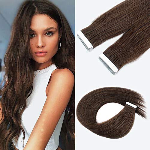 Sixstarhair 50g 20 Pieces Seamless Remy Tape In Extensions Human ...