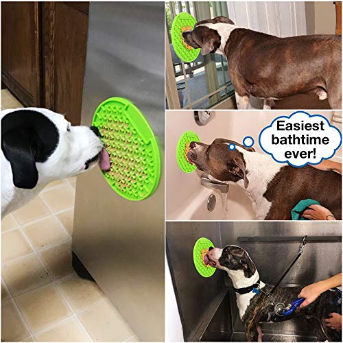 Lick Mat for Dogs Large Size 2pcs, Dog Washing Distraction Device...