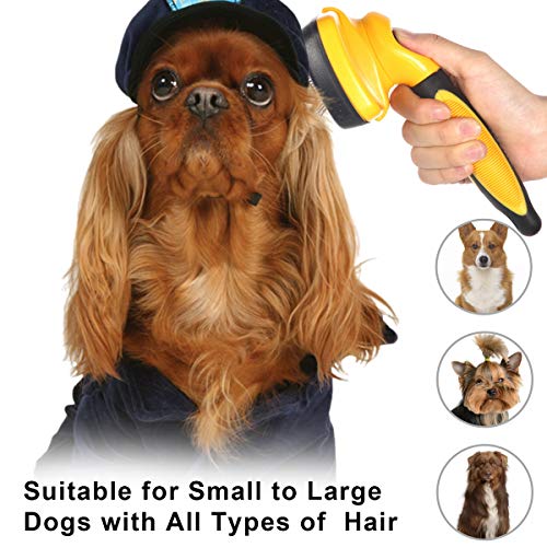 SKDJIIE Pet Brush Dog Brush,Self Cleaning Slicker Brush+ Free Pet...