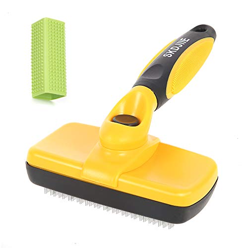 SKDJIIE Pet Brush Dog Brush,Self Cleaning Slicker Brush+ Free Pet...