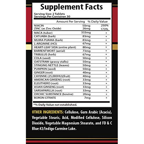 Male Enhancing Increase Size and Girth - MACA Plus Complex - Male...