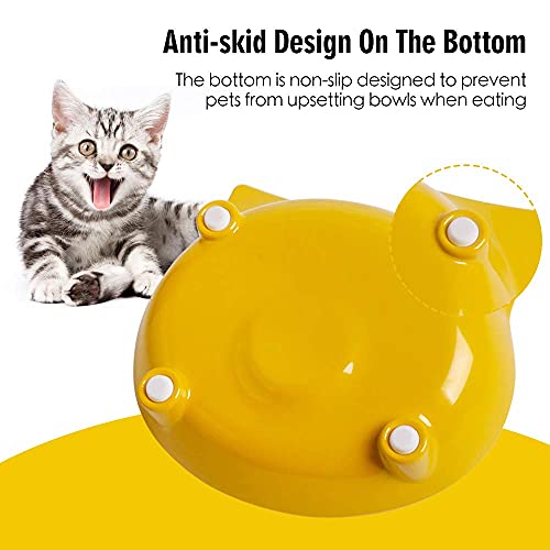 Skrtuan Cat Bowl Cat Food Bowls Non Slip Dog Dish Pet Food Bowls ...