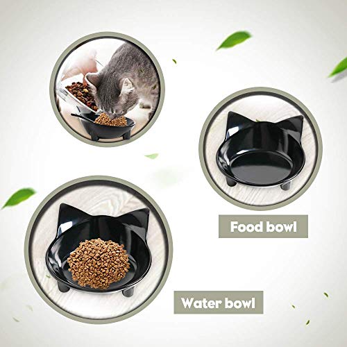 Skrtuan Cat Bowl Cat Food Bowls Non Slip Dog Dish Pet Food Bowls ...