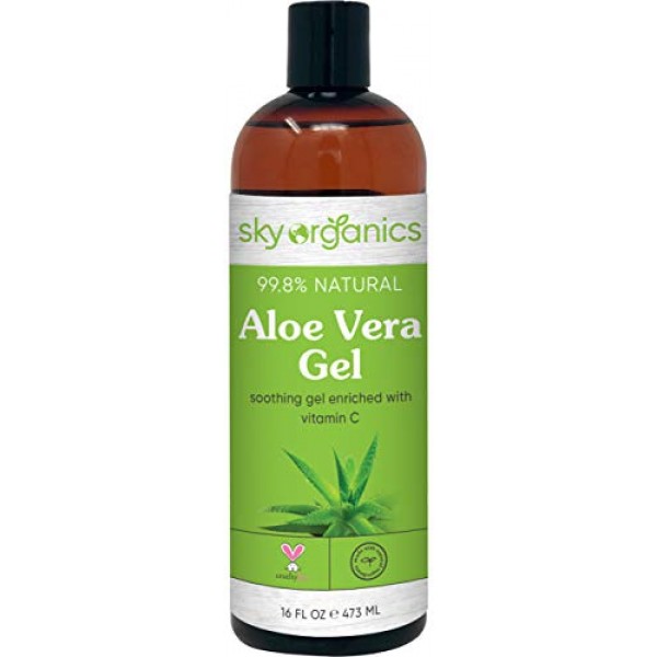 Aloe Vera Gel 16 oz Cold-pressed Ultra Hydrating Skin Soothing ...
