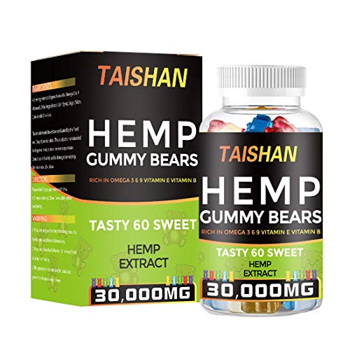 Hemp Gummies Premium Extract 30,000mg Natural Hemp Candy Suppleme...