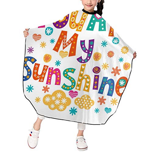 SLHFPX Cute English Font Barber Cape Hair Cutting Capes Hairdress...