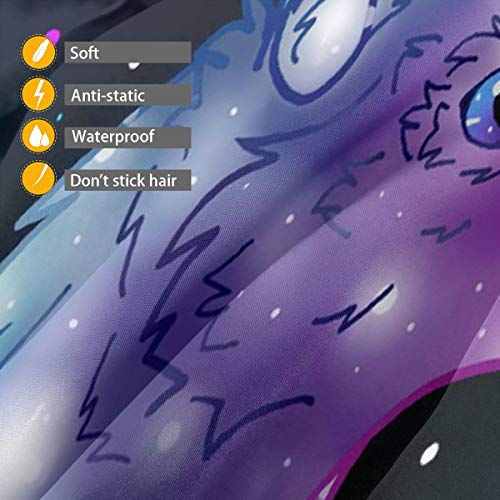 SLHFPX Galaxy Wolf Kids Barber Cape Professional Home Salon Hairc...