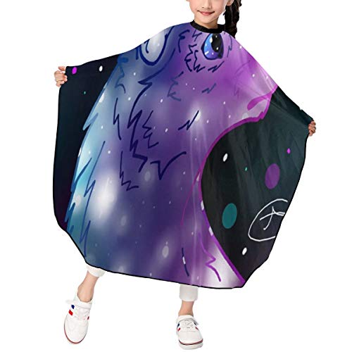 SLHFPX Galaxy Wolf Kids Barber Cape Professional Home Salon Hairc...