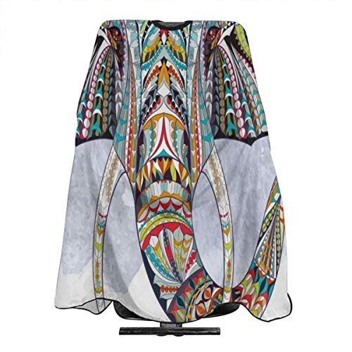 SLHFPX Professional Barber Cape African Tattoo Elephant Hair Styl...
