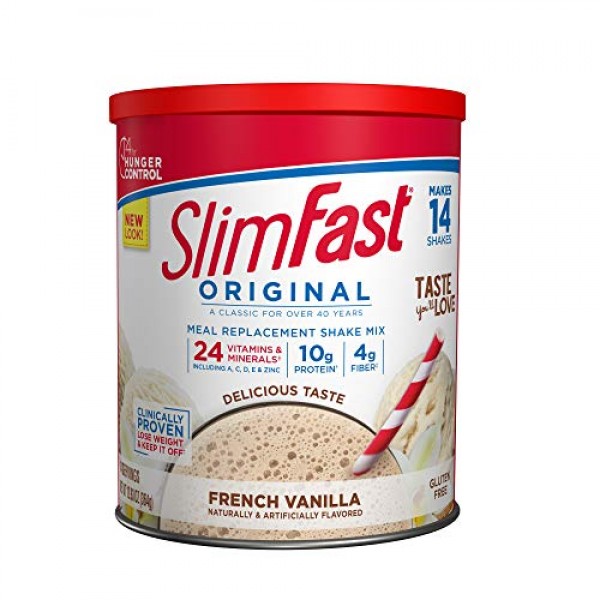 SlimFast Original French Vanilla Meal Replacement Shake Mix – Wei...