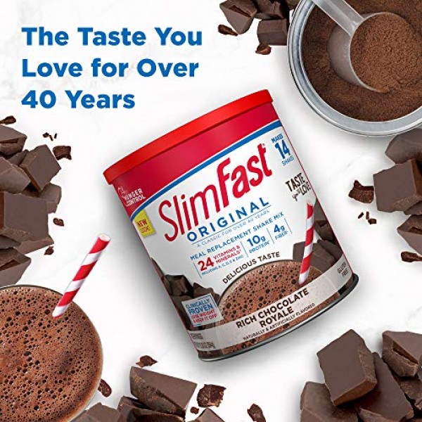 SlimFast Original Rich Chocolate Royale Meal Replacement Shake Mi...