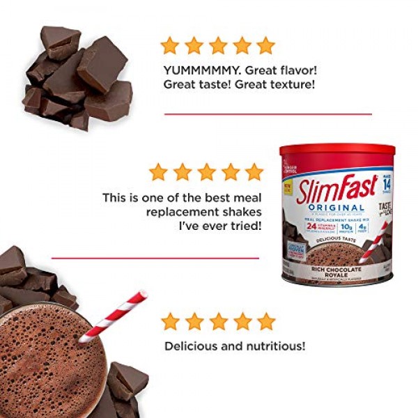 SlimFast Original Rich Chocolate Royale Meal Replacement Shake Mi...