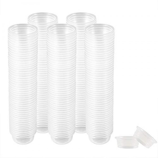 300 Pack 0.5 oz Cups,Gecko Food and Water Cups Plastic Replacemen...
