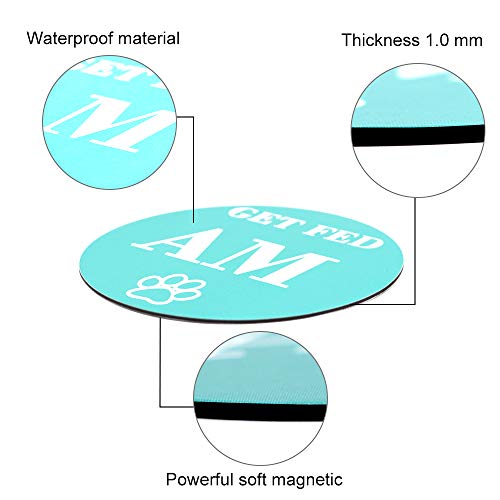 Dog Feed Reminder,Reversible Refrigerator Magnet Pet Fed Sign AM ...