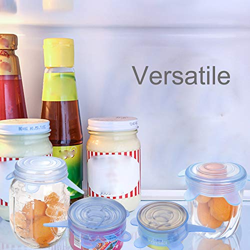 SLSON 6 Pack Pet Food Can Cover Stretchable 1 Fit 3 Universal Siz...