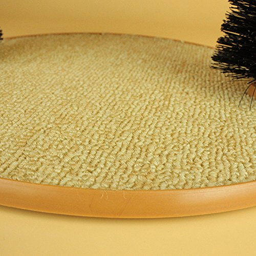 SmartRICH Arch Pet Cat Self Groomer with Round Fleece Base, Cat T...