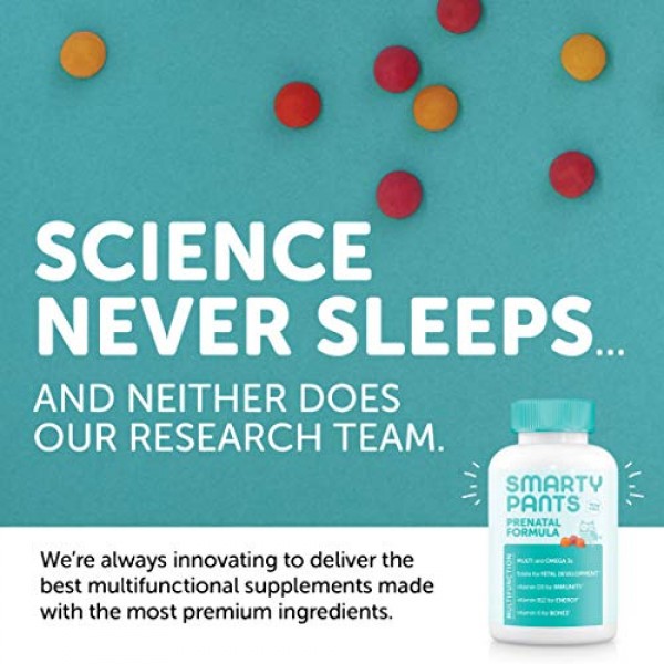 SmartyPants Prenatal Formula Daily Gummy Multivitamin: Vitamin C,...