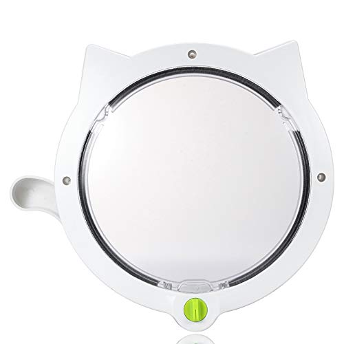 Cat Door for Pets, 4 Way Locking Cat Flap for Interior Doors & Ex...