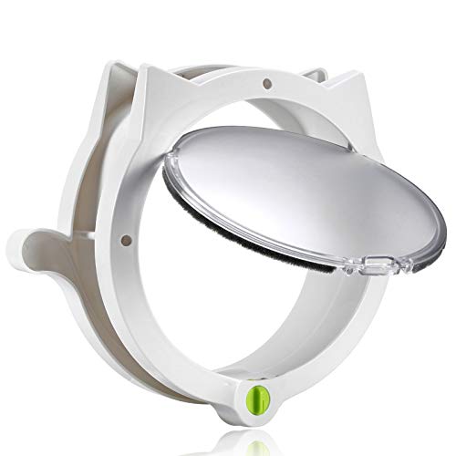 Cat Door for Pets, 4 Way Locking Cat Flap for Interior Doors & Ex...
