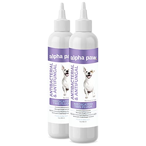 Smiling Paws Pets Medicated Ear Cleaner for Dogs & Cats - Gentle ...