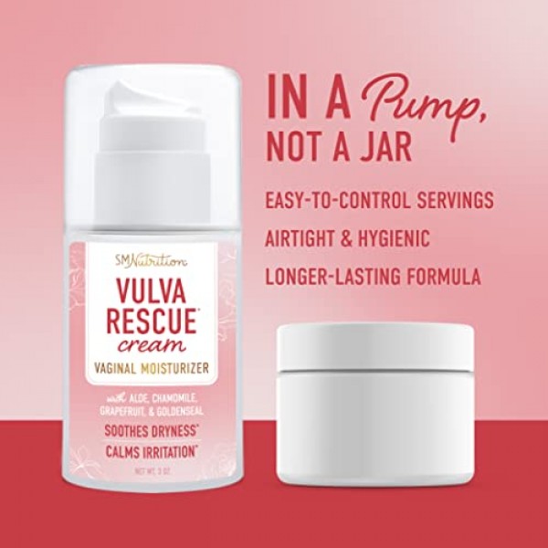 Vulva Rescue Moisturizer Cream | 2oz. PUMP | Soothes Vaginal Itch...