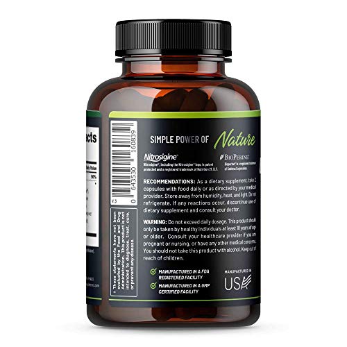 Snap L Arginine Capsules - Blood Circulation Supplements with Nit...