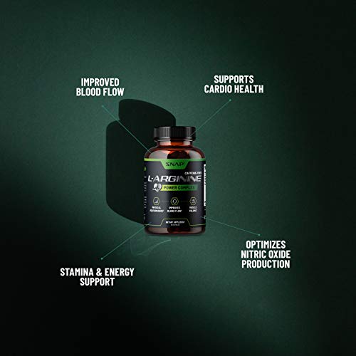 Snap L Arginine Capsules - Blood Circulation Supplements with Nit...