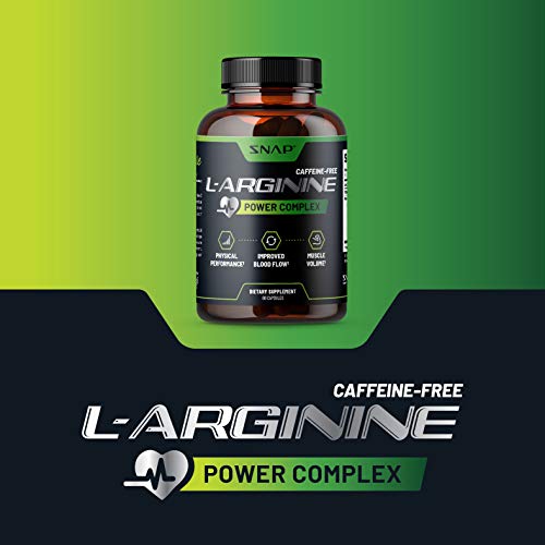 Snap L Arginine Capsules - Blood Circulation Supplements with Nit...