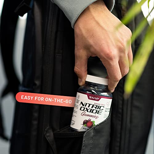 Snap Supplements Sugar Free Nitric Oxide Beet Root Gummies - Hear...