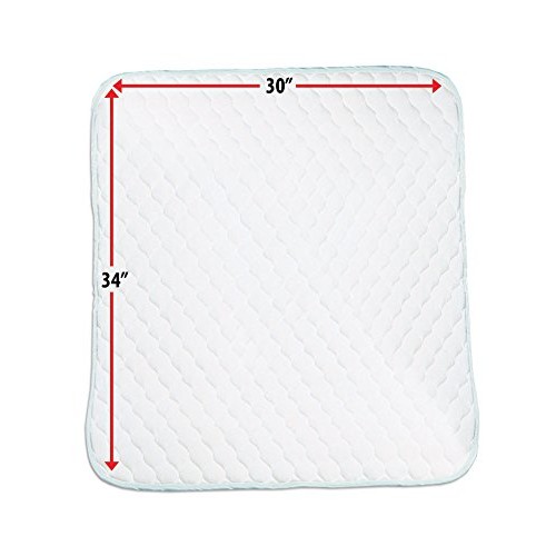 Snoozy Stay Dry Toddler Waterproof Bed and Mattress Pads - 34 x 3...