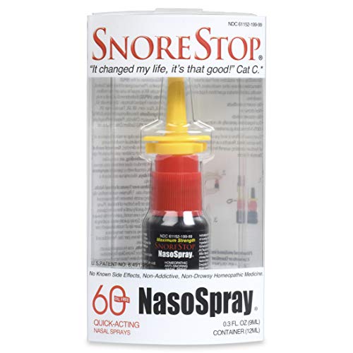 Snore Stop NasoSpray 60 Nasal Sprays Natural Anti-Snoring Solutio...