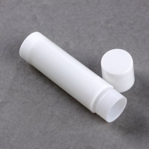 100 White Empty Lip Balm Tubes Containers