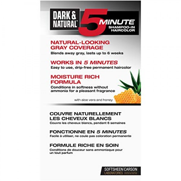 SoftSheen-Carson Dark & Natural Hair Color for Men 5 Minutes, Nat...
