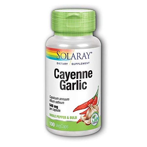 Cayenne Garlic 540mg Solaray 100 VCaps