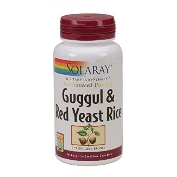 Guggul & Red Yeast Rice Solaray 120 Caps