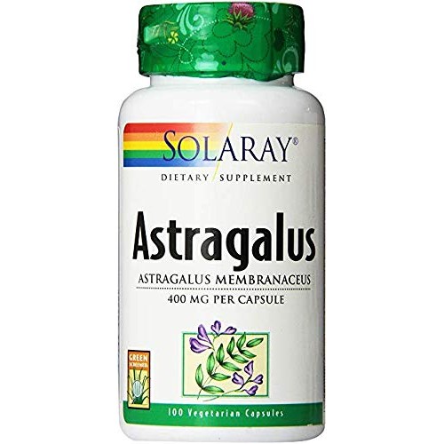 Solaray Astragalus Capsules, 400 mg, 100 Count 2 Pack